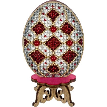 Wonderland Crafts Wooden Cross Stitch Kit FLW-038 – Easter Egg
