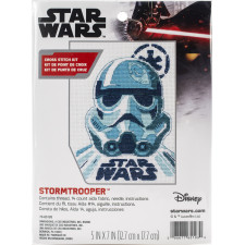 Counted Cross Stitch Kit 5"X7"-Stormtrooper, Dimensions, 70-65193