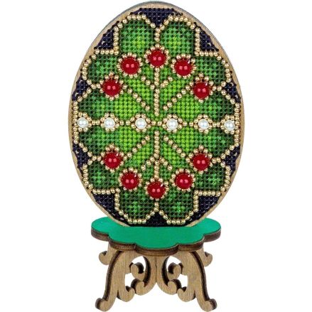 Wonderland Crafts Wooden Cross Stitch Kit FLW-039 – Easter Egg