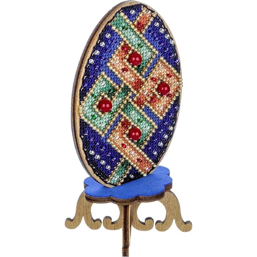 Wonderland Crafts Wooden Cross Stitch Kit FLW-040 – Easter Egg