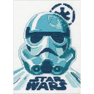 Counted Cross Stitch Kit 5"X7"-Stormtrooper, Dimensions, 70-65193