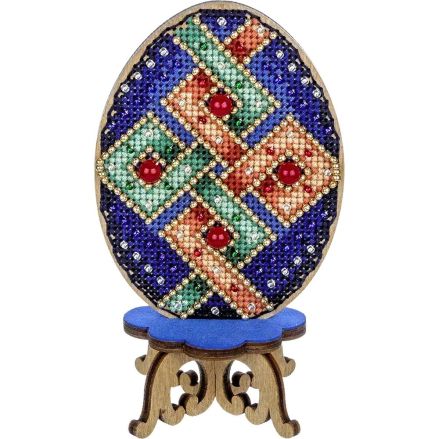 Wonderland Crafts Wooden Cross Stitch Kit FLW-040 – Easter Egg