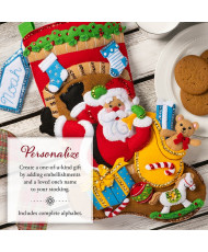 Bucilla ® Seasonal - Felt - Stocking Kits - Fireplace Folly - 89585E