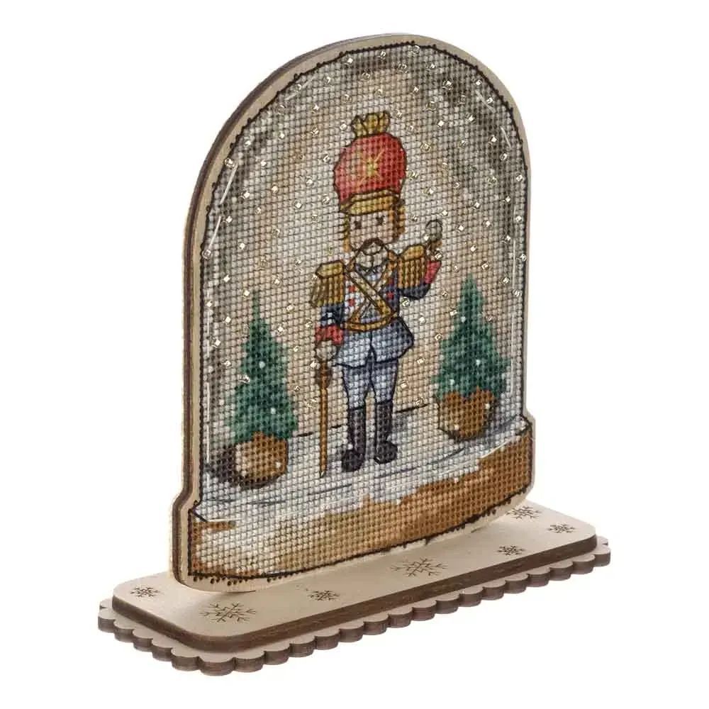 Wonderland Crafts Wooden Cross Stitch Kit FLW-048 – Snow Globe