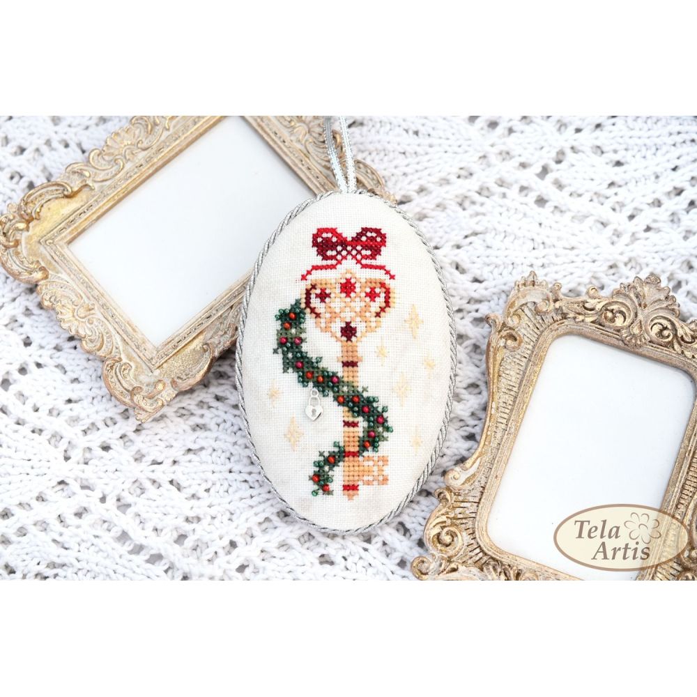 Counted Cross Stitch sampler Key Tela-Artis X-401, Evenweave Fabric Counted Cross Stitch sampler Key Tela-Artis X-401, Evenweave Fabric