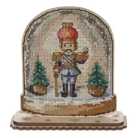 Wonderland Crafts Wooden Cross Stitch Kit FLW-048 – Snow Globe