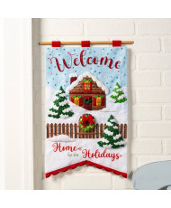 Bucilla ® Seasonal - Felt - Home Decor - Home For the Holidays Wall Hanging - 89579E