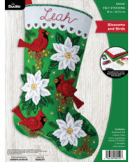 Bucilla ® Seasonal - Felt - Stocking Kits - Blossoms and Birds - 89554E