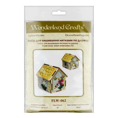 Wonderland Crafts Wooden Cross Stitch Kit FLW-062 – Spring House