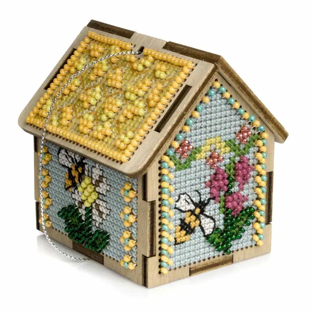 Wonderland Crafts Wooden Cross Stitch Kit FLW-062 – Spring House