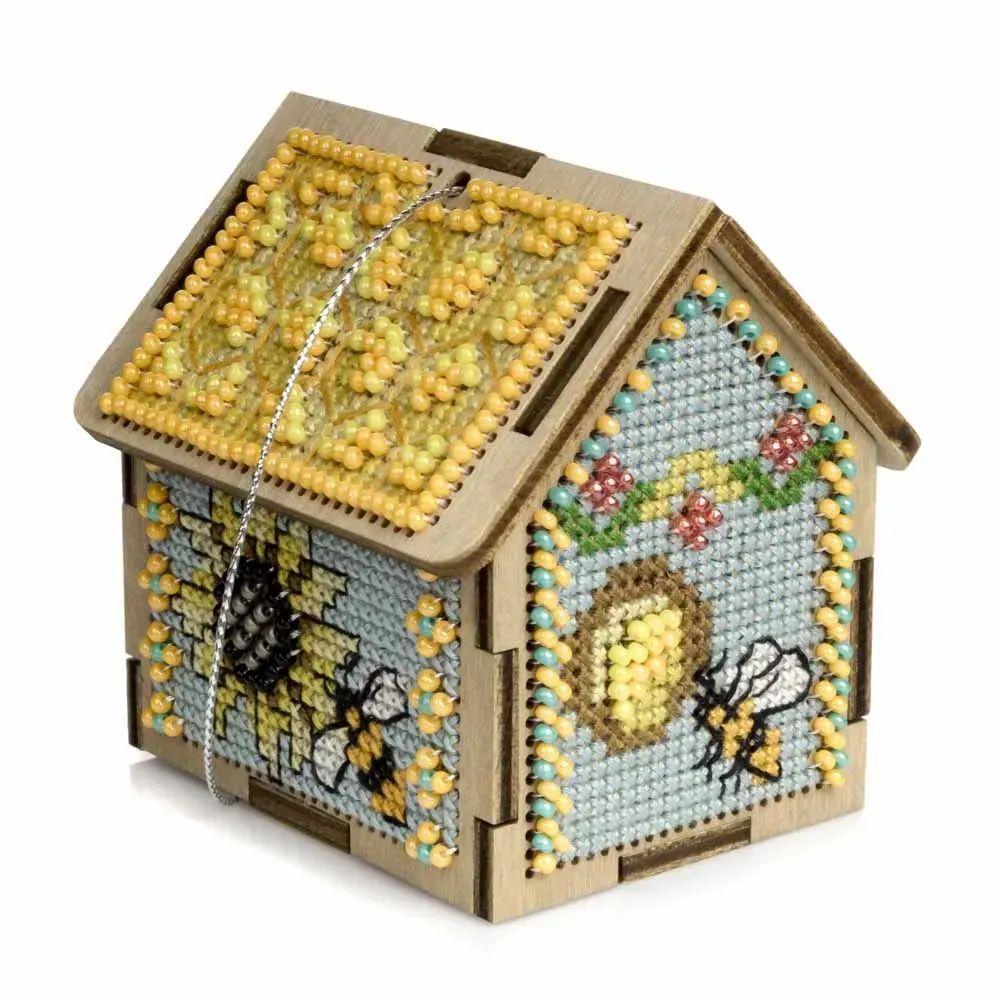 Wonderland Crafts Wooden Cross Stitch Kit FLW-062 – Spring House