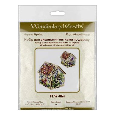 Wonderland Crafts Wooden Cross Stitch Kit FLW-064 – Summer House