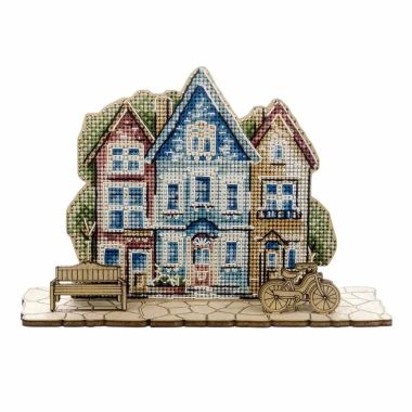 Wonderland Crafts Wooden Cross Stitch Kit FLW-066 – Way Home