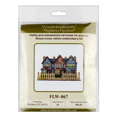 Wonderland Crafts Wooden Cross Stitch Kit FLW-067 – City Walk