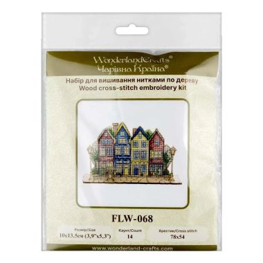 Wonderland Crafts Wooden Cross Stitch Kit FLW-068 – Evening Lights