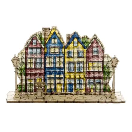 Wonderland Crafts Wooden Cross Stitch Kit FLW-068 – Evening Lights
