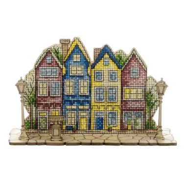 Wonderland Crafts Wooden Cross Stitch Kit FLW-068 – Evening Lights