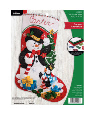 Bucilla ® Seasonal - Felt - Stocking Kits - Dapper Snowman - 89530E