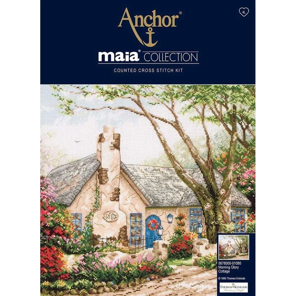 Anchor Maia Counted Cross Stitch Kit 5678000-01080 – Morning Glory Cottage