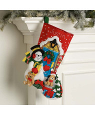 Bucilla ® Seasonal - Felt - Stocking Kits - Gifting Snowman - 89533E