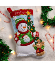 Bucilla ® Seasonal - Felt - Stocking Kits - Festive Sweater Christmas - 89541E