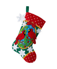 Bucilla ® Seasonal - Felt - Stocking Kits - Christmas Cardinals - 89483E