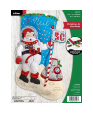 Bucilla ® Seasonal - Felt - Stocking Kits - Christmas to the Moon - 89527E