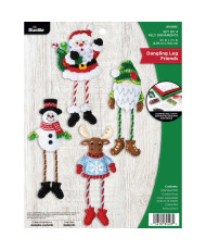 Bucilla ® Seasonal - Felt - Ornament Kits - Dangling Legs Friends - 89498E