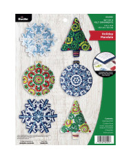 Bucilla ® Seasonal - Felt - Ornament Kits - Mandala Christmas - 89499E