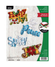 Bucilla ® Seasonal - Felt - Ornament Kits - Words for the Season - 89505E