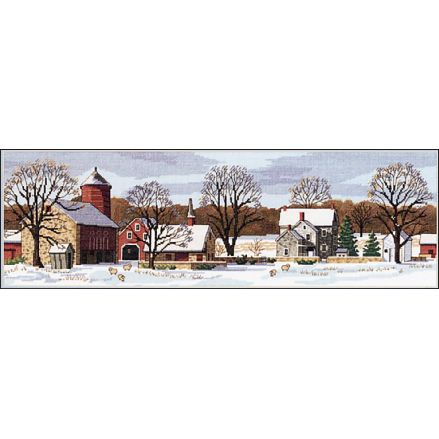 Counted Cross Stitch Kit Scenic Farm, Dimensions 3841