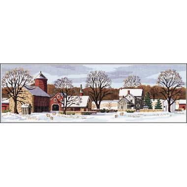 Counted Cross Stitch Kit Scenic Farm, Dimensions 3841
