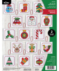 Bucilla ® Seasonal - Counted Cross Stitch - Ornament Kits - Christmas Whimsy - 89512E