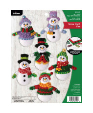 Bucilla ® Seasonal - Felt - Ornament Kits - Snow Much Fun - 89492E