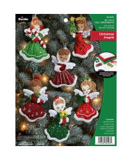 Bucilla ® Seasonal - Felt - Ornament Kits - Christmas Angels - 89493E