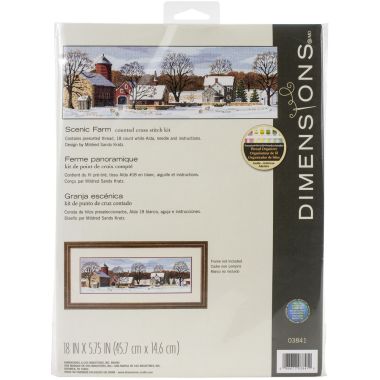 Dimensions Counted Cross Stitch Kit 03841 – Scenic Farm