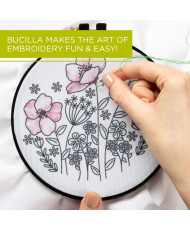 Bucilla ® Stamped Embroidery - Watercolor - Wildflowers - 49466E