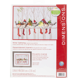 Counted Cross Stitch Kit Winter Gathering, Dimensions 70-08970