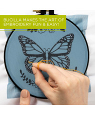 Bucilla ® Stamped Embroidery - Full Color - Monarch Butterfly - 49461E