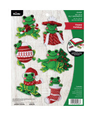 Bucilla ® Seasonal - Felt - Ornament Kits - Hoppy Holidays - 89468E
