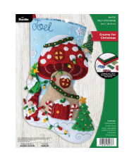 Bucilla ® Seasonal - Felt - Stocking Kits - Gnome For Christmas - 89473E