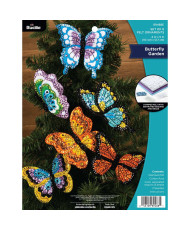 Bucilla ® Seasonal - Felt - Ornament Kits - Butterfly Garden - 89488E