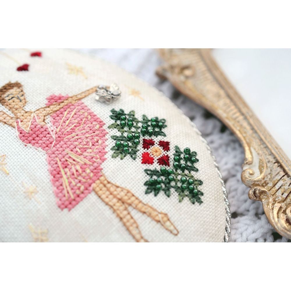 Pin Keep Ballerina Cross Stitch Kit Tela Artis X-403 – Christmas Ornament – Vintage Ballerina Embroidery