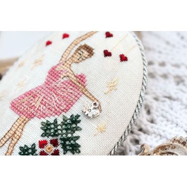 Pin Keep Ballerina Cross Stitch Kit Tela Artis X-403 – Christmas Ornament – Vintage Ballerina Embroidery