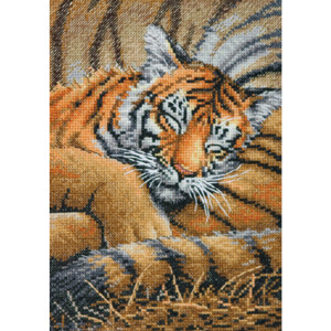 Counted Cross Stitch Kit 5"X7"-Cozy Cub, Dimensions, 70-65105