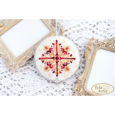 Hand Embroidery Kit Snowflake – Tela Artis X-404 Winter Holiday Needlework Kit
