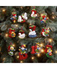 Bucilla ® Seasonal - Felt - Ornament Kits - Twelve Days of Christmas - 89446E