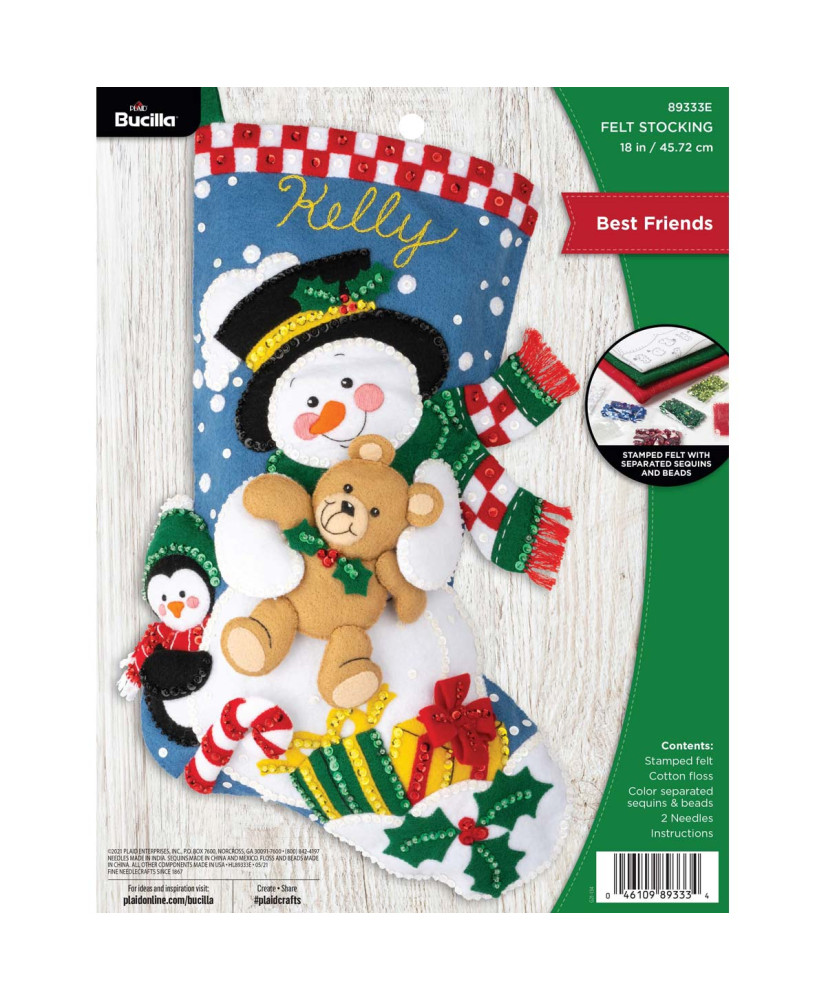 Bucilla ® Seasonal - Felt - Stocking Kits - Best Friends - 89333E