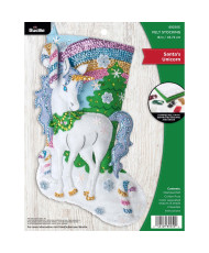 Bucilla ® Seasonal - Felt - Stocking Kits - Santa's Unicorn - 89250E