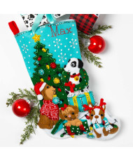 Bucilla ® Seasonal - Felt - Stocking Kits - Christmas Dogs - 89251E